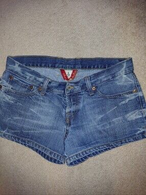 Lucky Brand Women's Blue Denim Shorts - Faded Wash